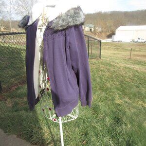 vintage purple hoodie jacket